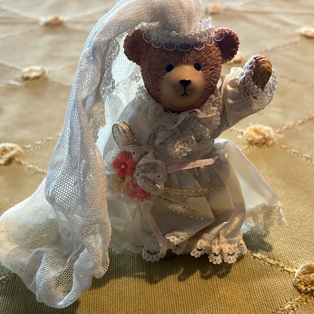 Bear Bride  mini doll